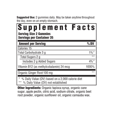 Gummy B12 Energy - Ginger